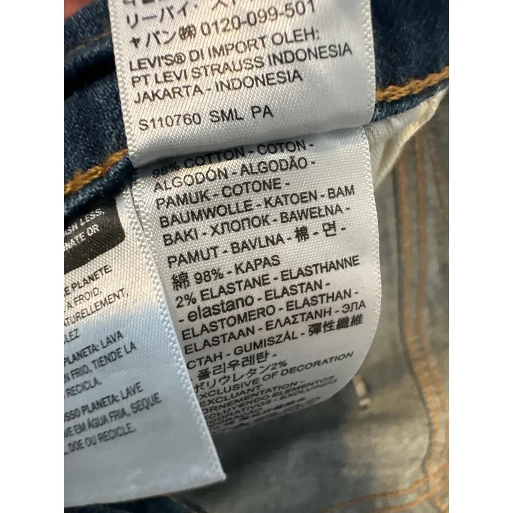 Levi's 541 Athletic Taper Jeans Men's Size 34x32 Blue Denim Stretch Dark Wash